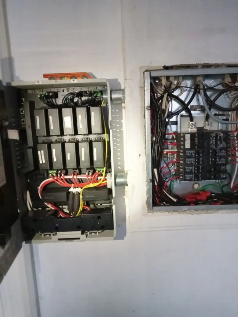 Electrical panel upgrade completed for Indoor Lighting Installation in Broken Arrow
